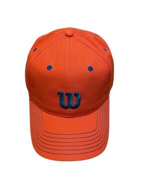 NWT Wilson Youth Tour Tennis Baseball Hat Cap Orange Junior Size Small Unisex
